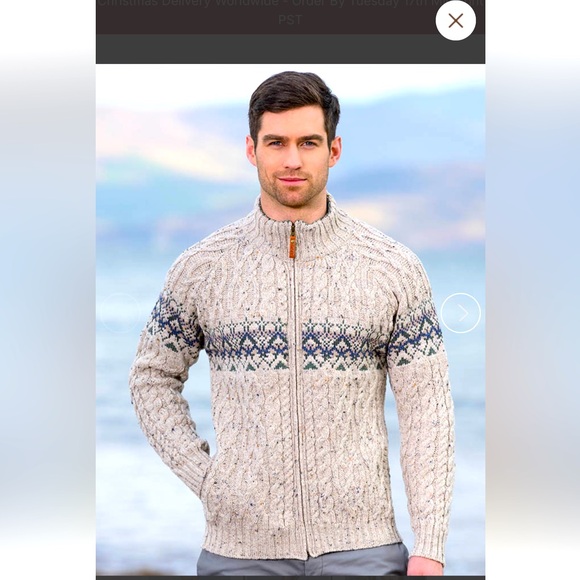 Aran Crafts Ireland Fisherman Sweater - Picture 1 of 5